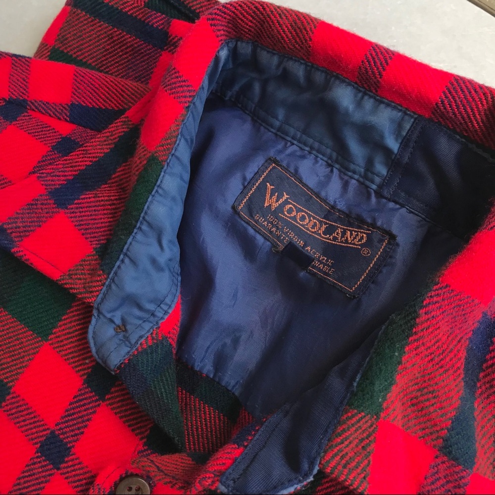 ❄️ VIRGIN ACRYLIC PLAID BUTTON DOWN SHIRT - Picture 7 of 7